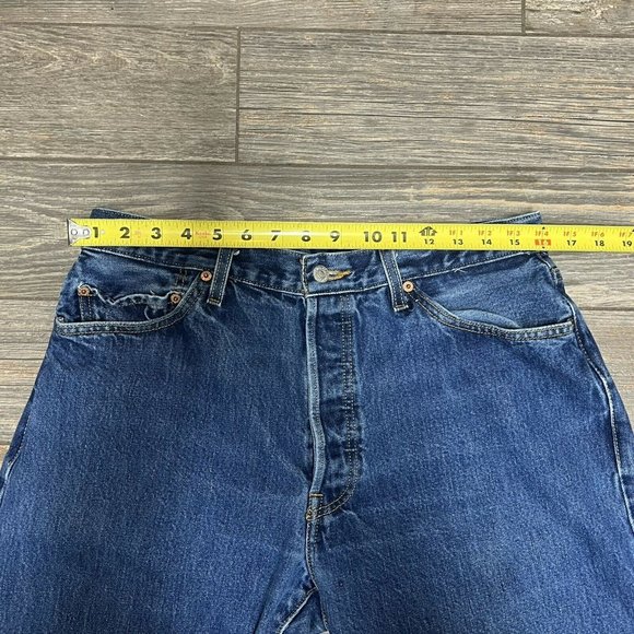 32X32 Levi's 501 Button Fly Denim Jeans Tag - 36X34 Actual - 32X32 Men's - Picture 4 of 10